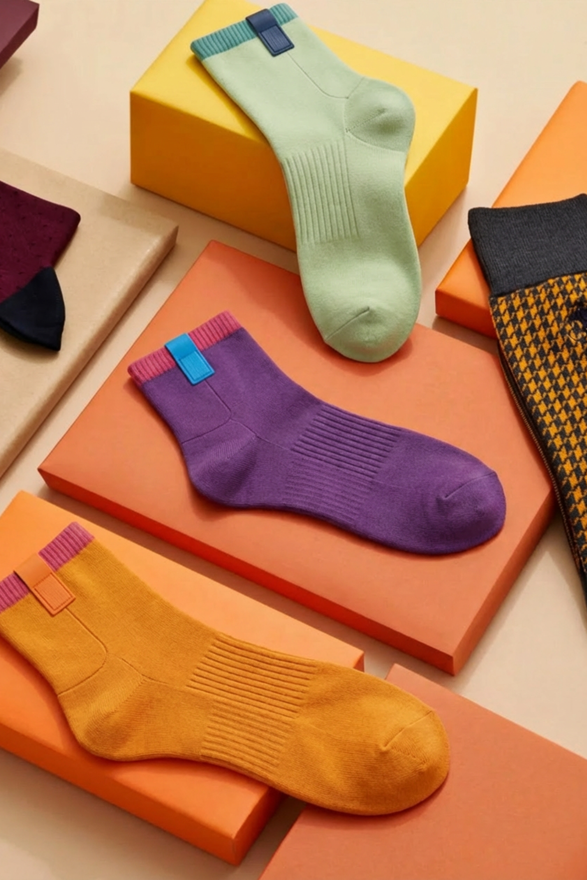 AXIS 컬러 양말 컬렉션